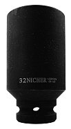 Головка ударная длинная 6гр 1/2" 32мм 1430032M NICHER®