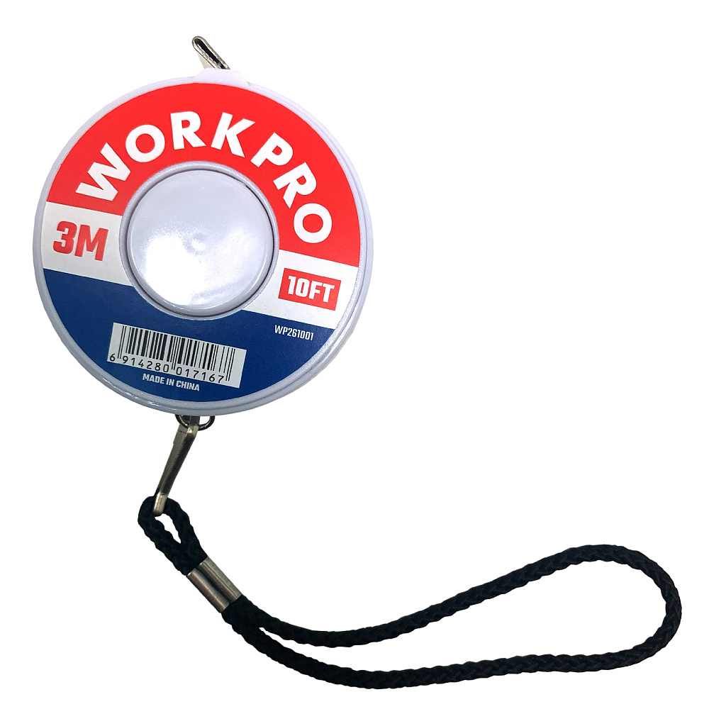 Рулетка мягкая 3м/10 футов WP261001 WORKPRO