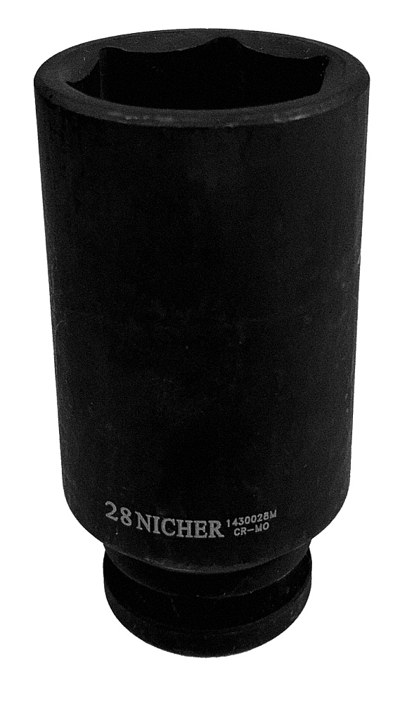 Головка ударная длинная 6гр 1/2" 28мм 1430028M NICHER®