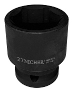 Головка ударная 6гр 1/2" 27мм 1440027M NICHER®