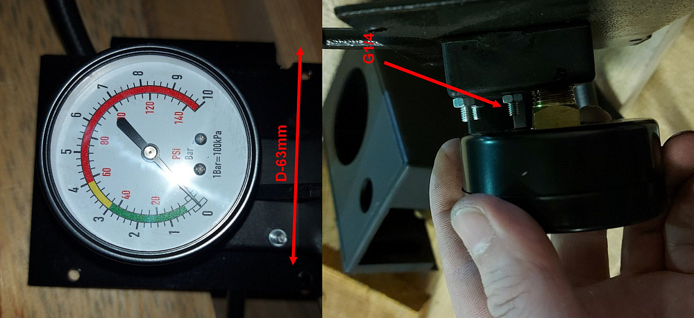 885IT A27 I2330340 манометр (Air manometer)